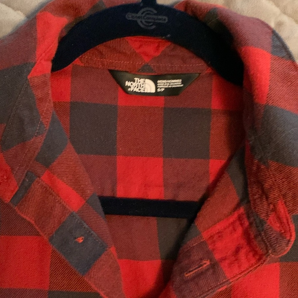 The North Face Red and Gray/Blue